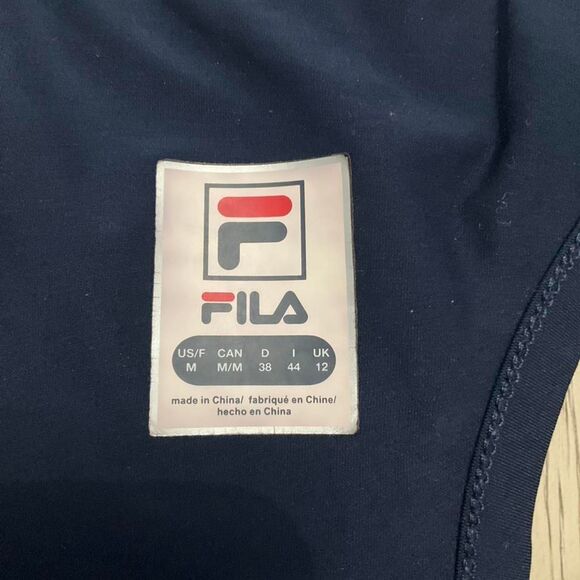 Flawless Fila Navy Tank Top size M - Picture 3 of 4
